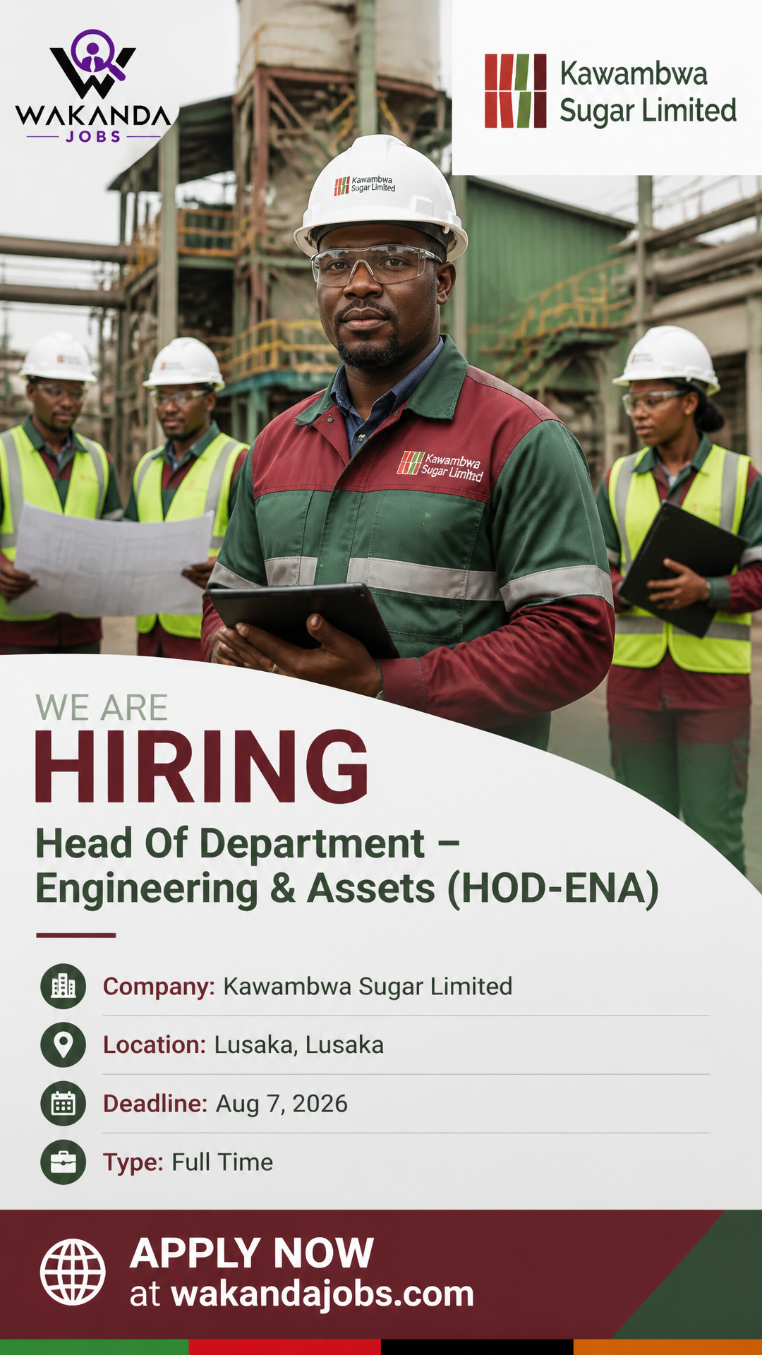 Head Of Department – Engineering & Assets (HOD-ENA)