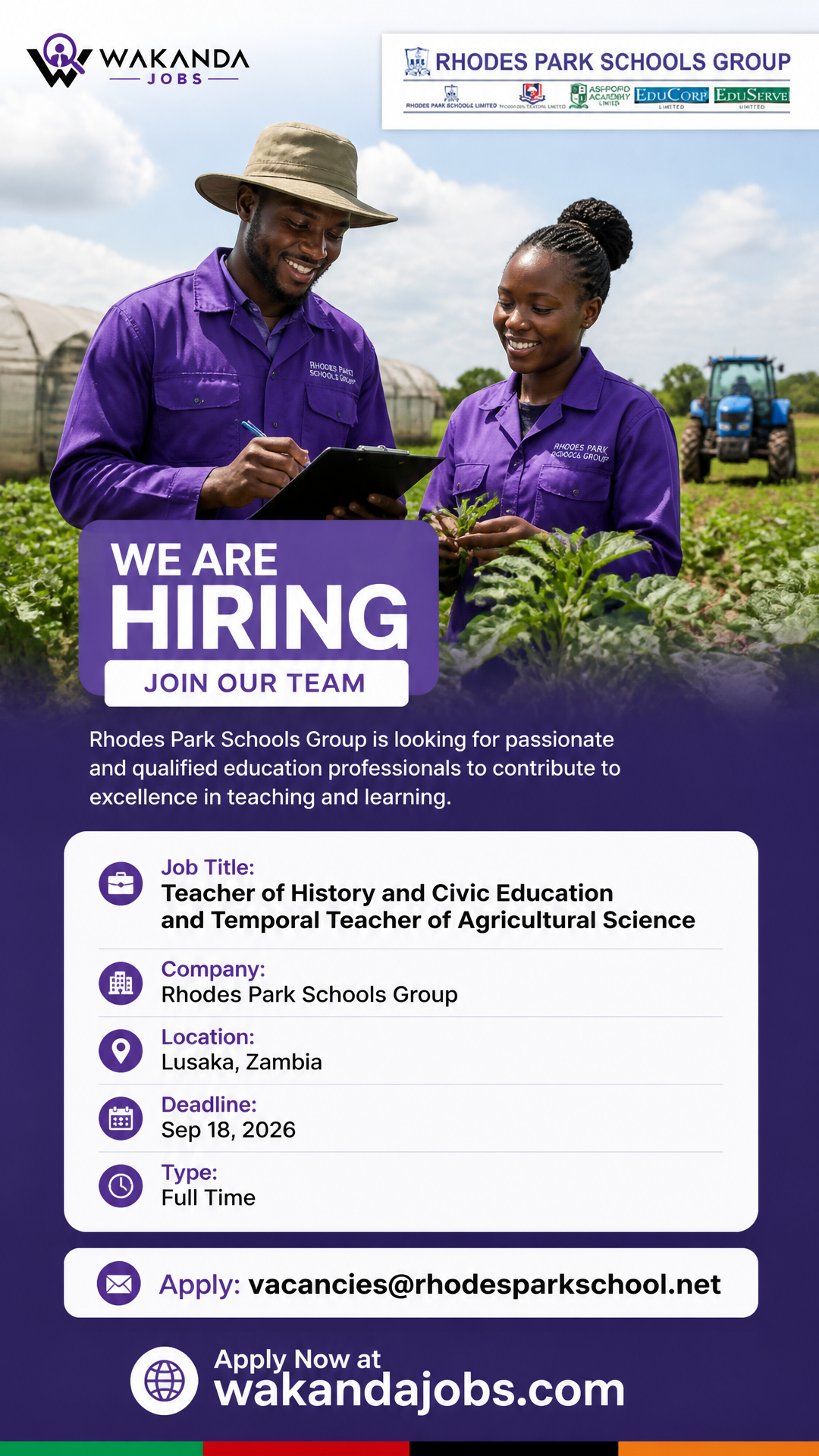 History and Civic Education Teacher