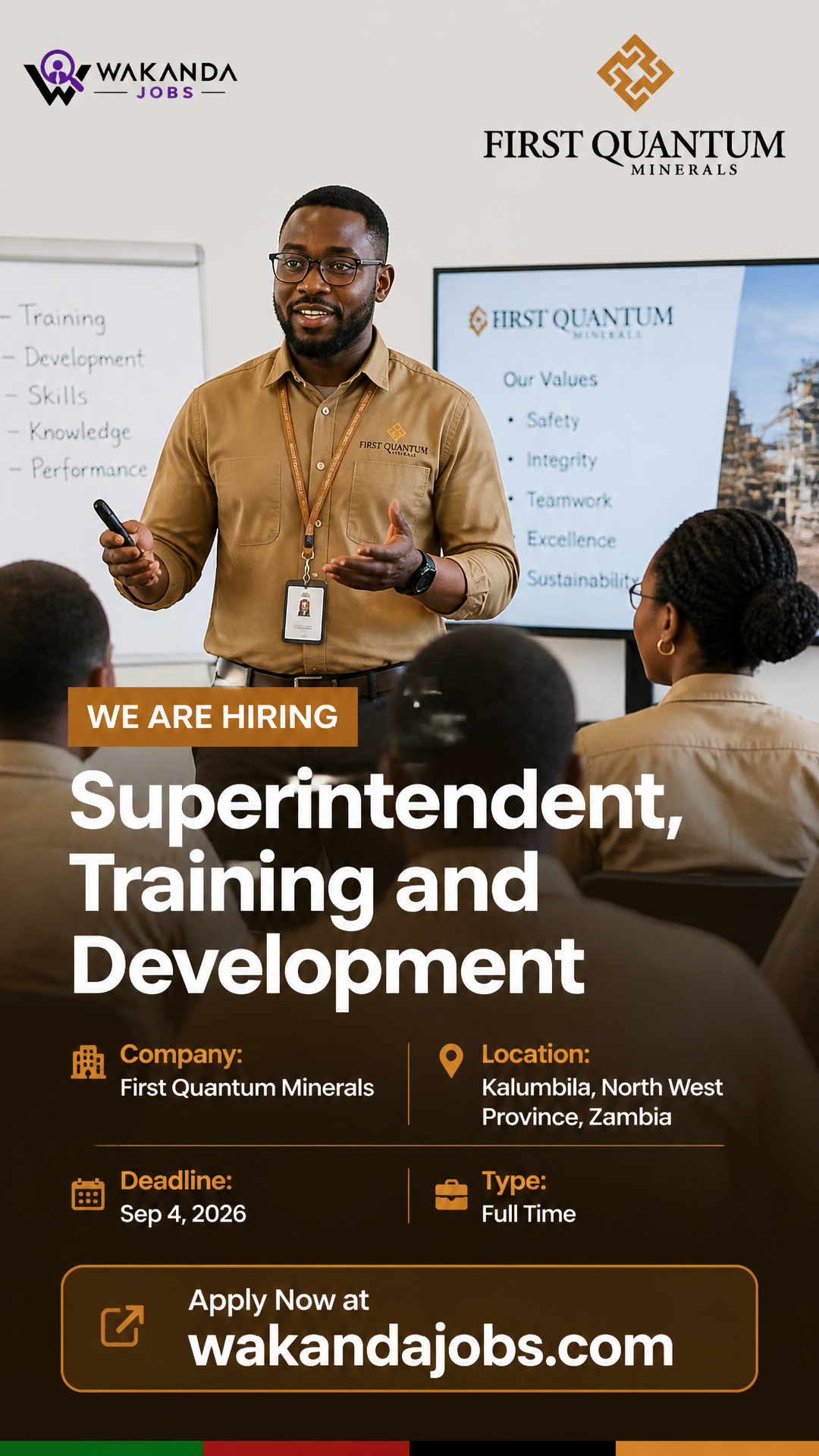 Superintendent, Training and Development