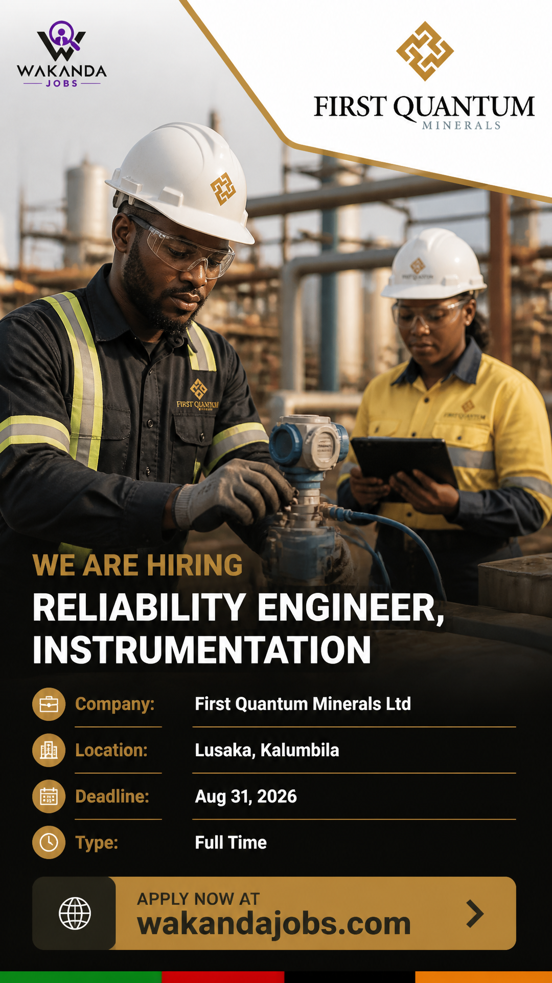 Reliability Engineer, Instrumentation