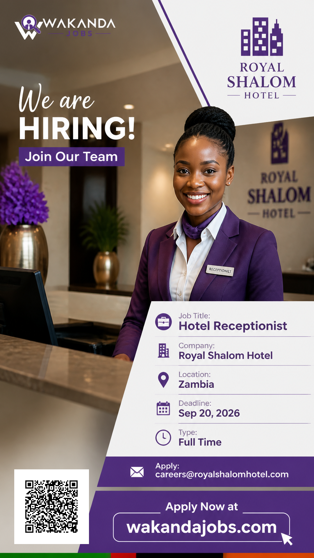 Hotel Receptionist