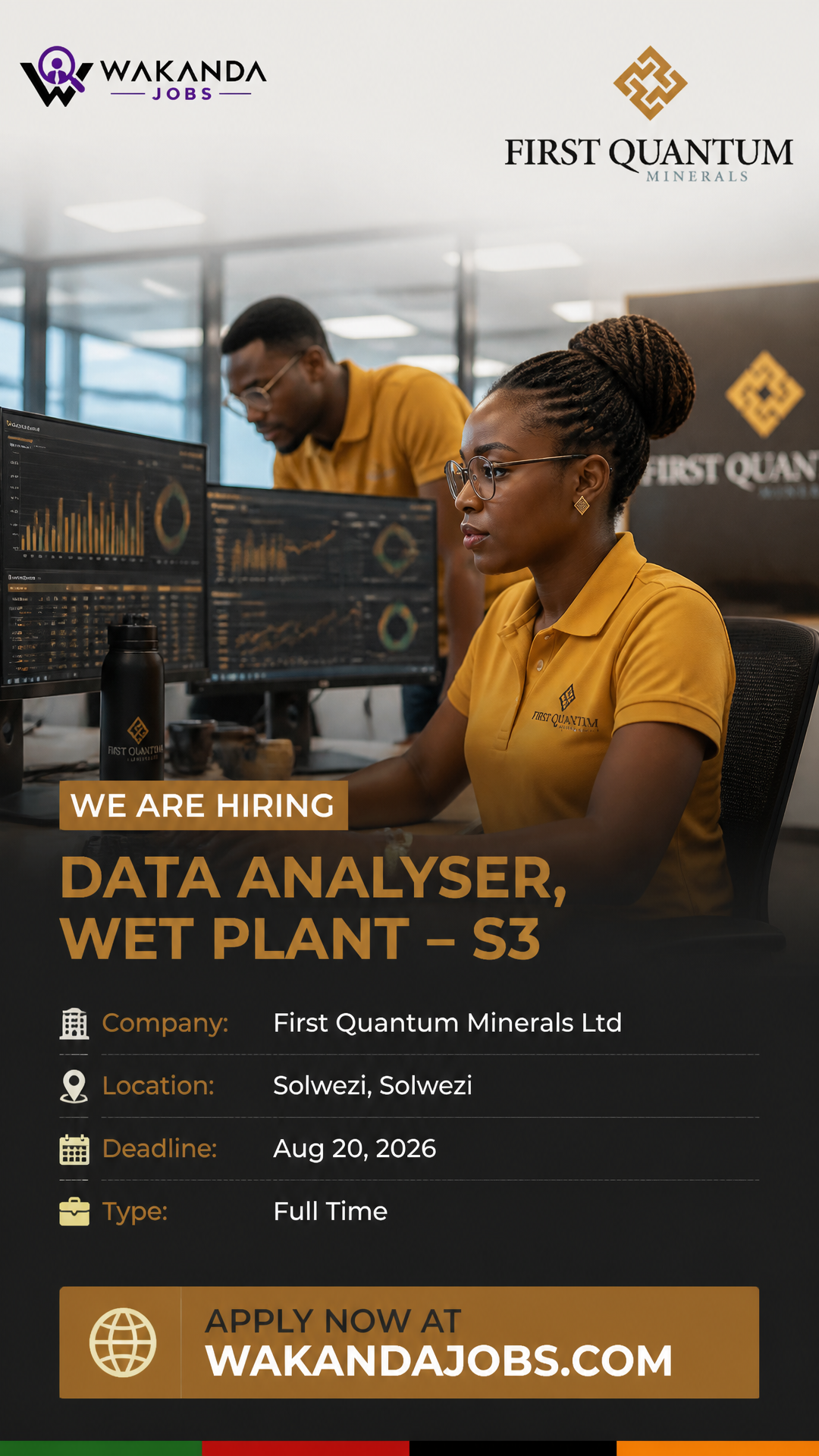 Data Analyser, Wet Plant – S3
